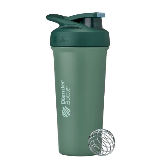 BlenderBottle, Шейкер спортивный, Stainless Sleek Sport, цвет Sea Glass, 740 мл