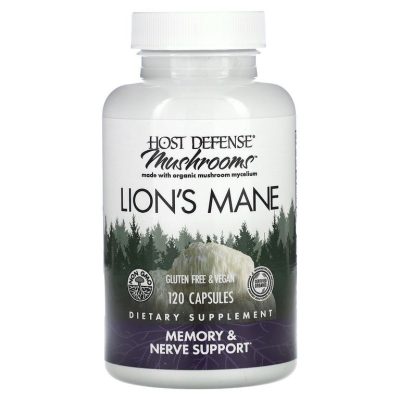 Host Defense, Lion's Mane, Ежовик гребенчатый, 120 капсул