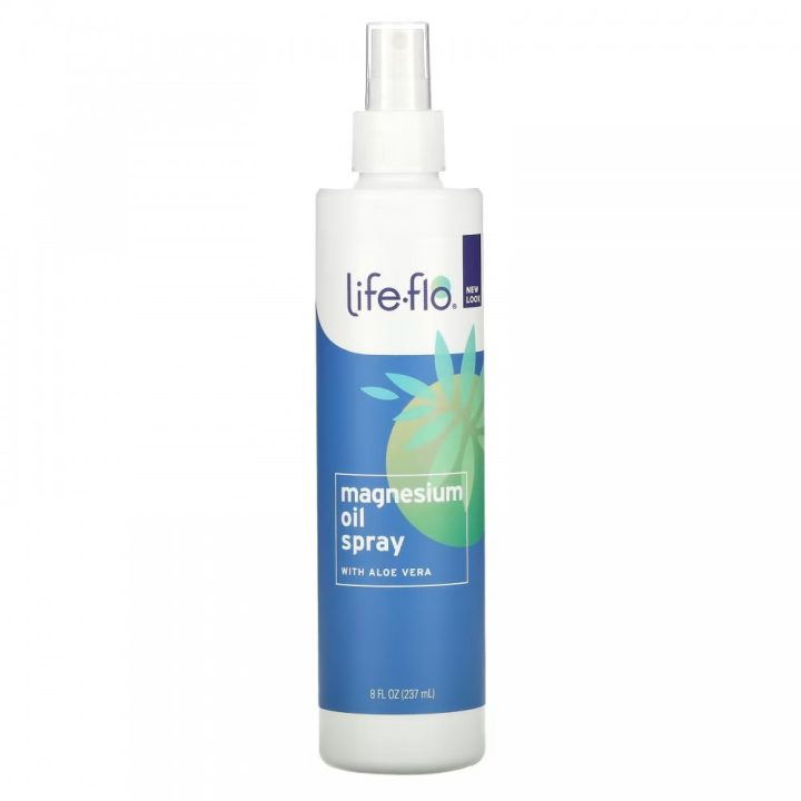Life-flo, спрей с магниевым маслом и алоэ вера, Magnesium Oil with Aloe Vera, 237 мл