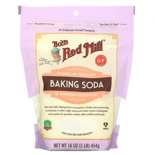 Bob's Red Mill, Baking soda, Сода для выпечки, без глютена, 454 г