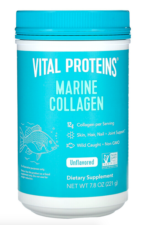 Marine Collagen, Морской коллаген, Без ароматизаторов, Vital Proteins, 221 г ДИСКОНТ