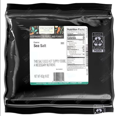 Frontier Co-Op, Coarse Sea Salt, крупная морская соль, 453 г ДИСКОНТ