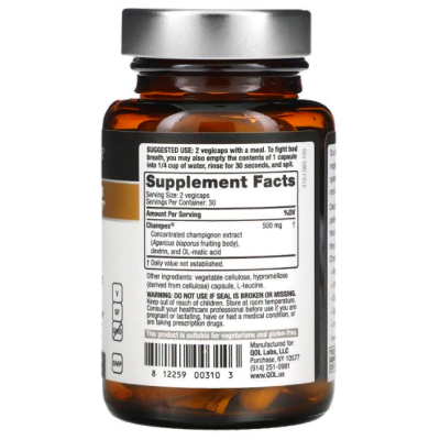 Quality of Life Labs, Deodorex, экстракт грибов Champex, 250 мг, 60 вег капс - срок до 01/26
