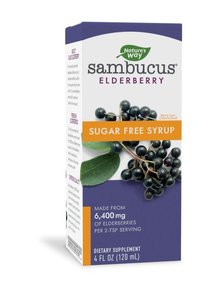 Nature's Way, Sambucus Sugar free, Экстракт бузины, без сахара, 6400 мг, 120мл