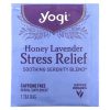 Yogi Tea, Stress Relief, чай cо вкусом меда и лаванды, без кофеина, 16 чайных пакетиков