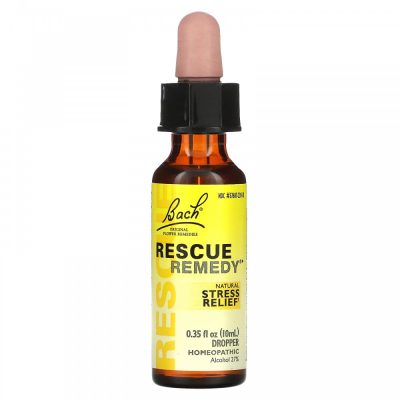 Bach, Rescue Remedy, Natural Stress Relief, капли для снятия стресса, 10 мл