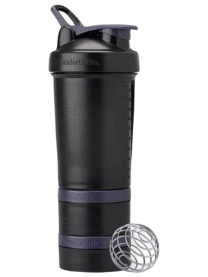 BlenderBottle, Шейкер спортивный + таблетница, Prostak, цвет Black (черный), 651 мл (22 унции)