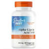 Doctor's Best, альфа-липоевая кислота (АЛК) 300 мг, Alpha-Lipoic Acid 300, 180 капсул