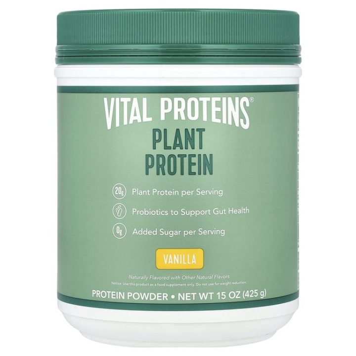 Vital Proteins, Растительный протеиновый порошок, ваниль, 425 г