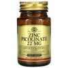 Solgar, Цинк пиколинат, Zinc Picolinate, 22мг, 100 таблеток