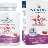 Nordic Naturals, Prenatal DHA, омега-3 и D3, вкус клубники, 830 мг, 90 капсул
