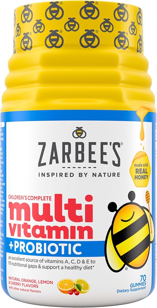 Zarbee's Children's Multivitamin+Probiotic, мультивитамины+пробиотики от 2 лет, 70 марм