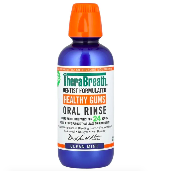 TheraBreath, Healthy Gums, Ополаскиватель для полости рта, чистая мята, 473 мл