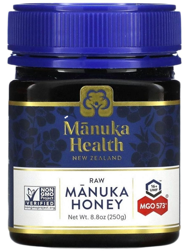 Manuka Health, Мед манука, необработанный, UMF 16+, MGO 573+, 250 г