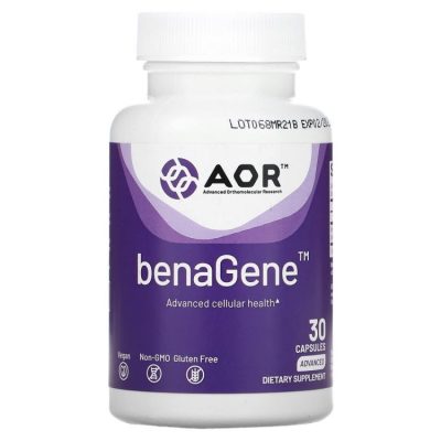 AOR, benaGene, антивозрастная добавка, 30 капсул