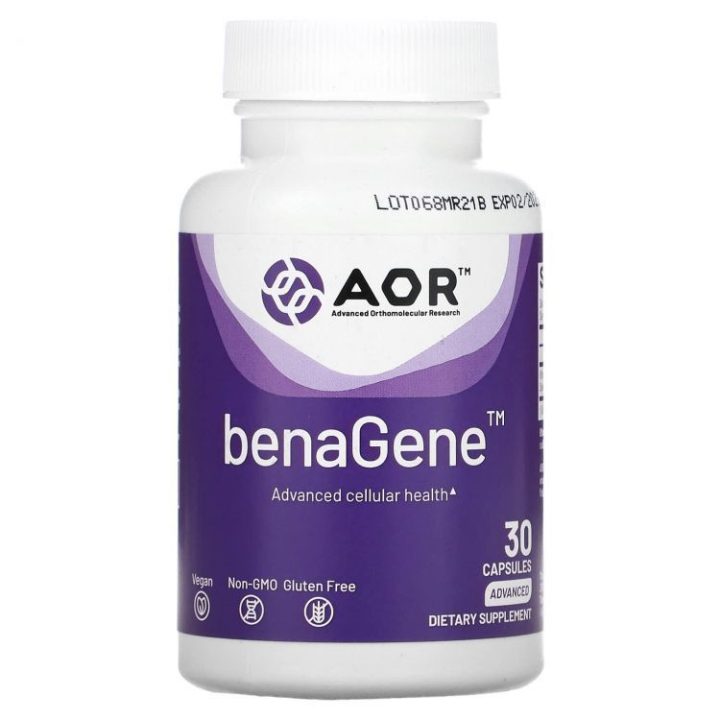 AOR, benaGene, антивозрастная добавка, 30 капсул
