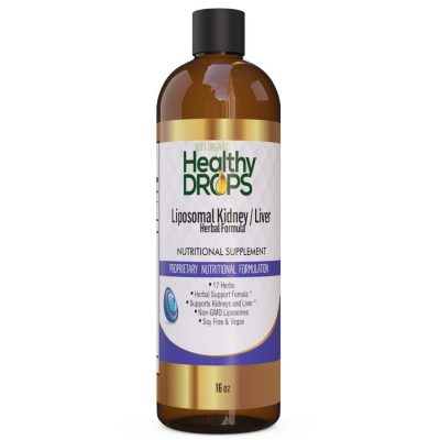 Healthy Drops, Liposomal Kidney/ Liver, фосфатидилхолин, поддержка почек и печени, 473 мл