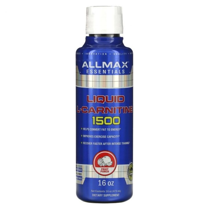 ALLMAX Nutrition, Liquid L-Carnitine, Л-карнитин, фруктовый вкус, 1500, 473 мл