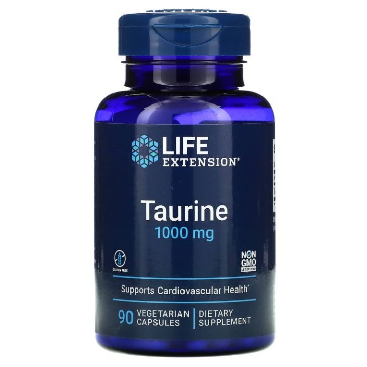 Life Extension, Таурин, 1000 мг, 90 капсул