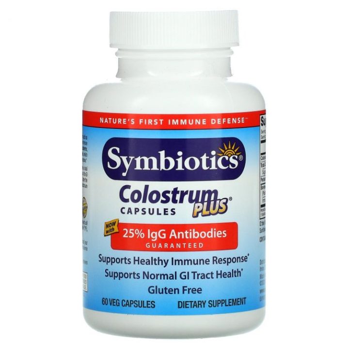Symbiotics, Молозиво плюс, Colostrum, 60капсул