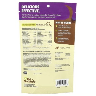 Pet Naturals, Daily Multi, витаминный комплекс для собак, 30 жевательных таблеток