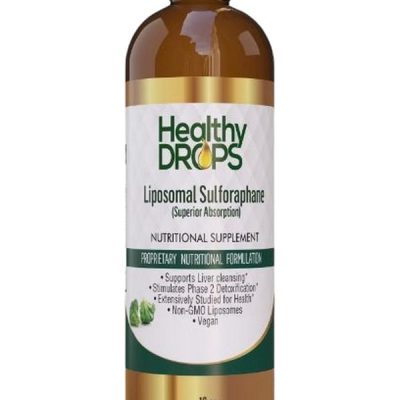 Healthy Drops, Liposomal Sulforaphane, Липосомальный сульфорафан, детоксикация печени, 473 мл