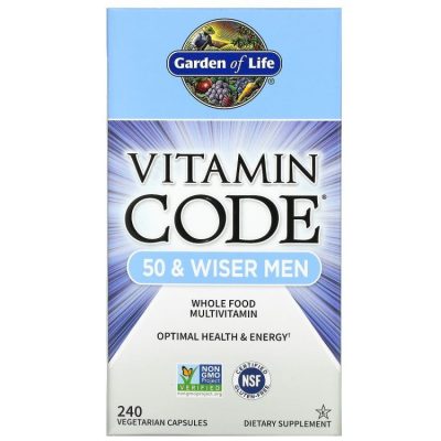 Garden of Life, Vitamin Code, Мультивитамины для мужчин от 50 лет, 240 капсул