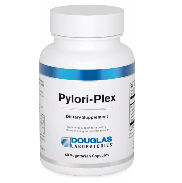 Douglas Laboratories, Pylori-Plex, поддержка здоровья ЖКТ, 60 капсул