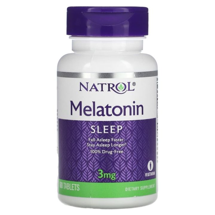 Melatonin, Mелатонин, 3 мг, 60 таблеток