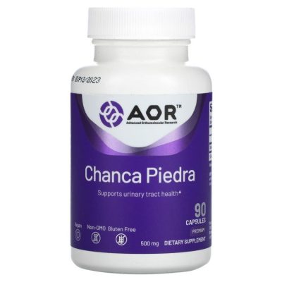 AOR, Чанка пьедра, Chanca Piedra, для здоровья мочевыводящих путей, 90 капсул