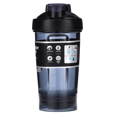 Шейкер спортивный, Blender Bottle, серия Pro24, FC Black, черный, 710 мл (24 унции)