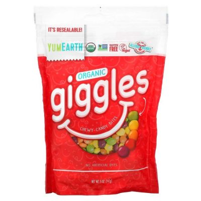 YumEarth, Organic Giggles, органические жевательные конфеты, 142 г ДИСКОНТ