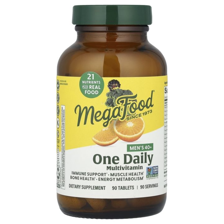 MegaFood, Men's 40+ One Daily мультивитамины для мужчин старше 40 лет, 90 таблеток