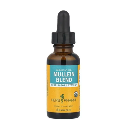Herb Pharm, Mullein Blend, поддержка дыхательной системы, 30 мл