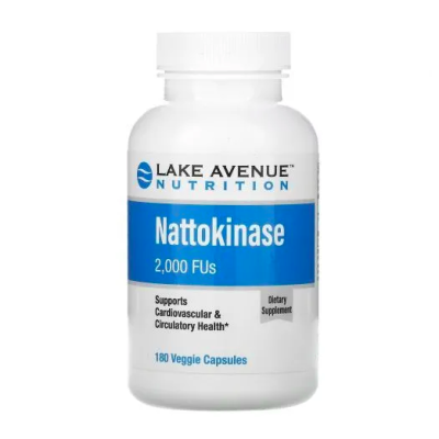 Lake Avenue, Nattokinase, Proteolytic Enzyme 2,000 FUs, Наттокиназа, 180 капсул