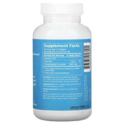BodyBio, фосфатидилхолин, Liposomal Phospholipid Complex, 100 капсул