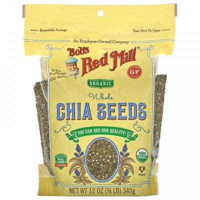 Bob's Red Mill, Органические цельные семена чиа, 340 г