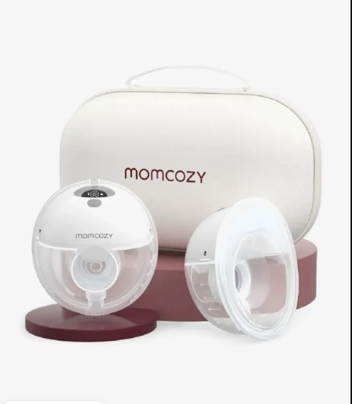 Momcozy M5 Smart, молокоотсос электрический беспроводной, двойной, цвет Quill Grey (светло-серый)