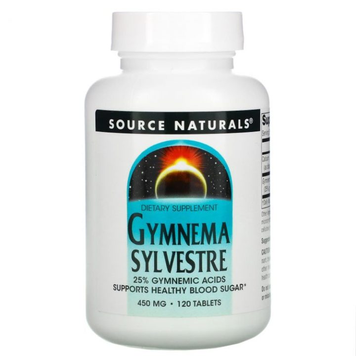 Source Naturals, Джимнема сильвестра, Gymnema Sylvestre, 450 мг, 120 таблеток