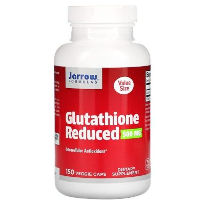 Glutathione Reduced, глутатион, антиоксидант, 500 мг, 150 капсул, Jarrow