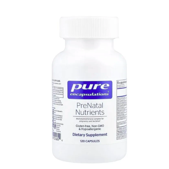 Pure Encapsulations, PreNatal Nutrients, мультивитамины для беременных, 120 капсул