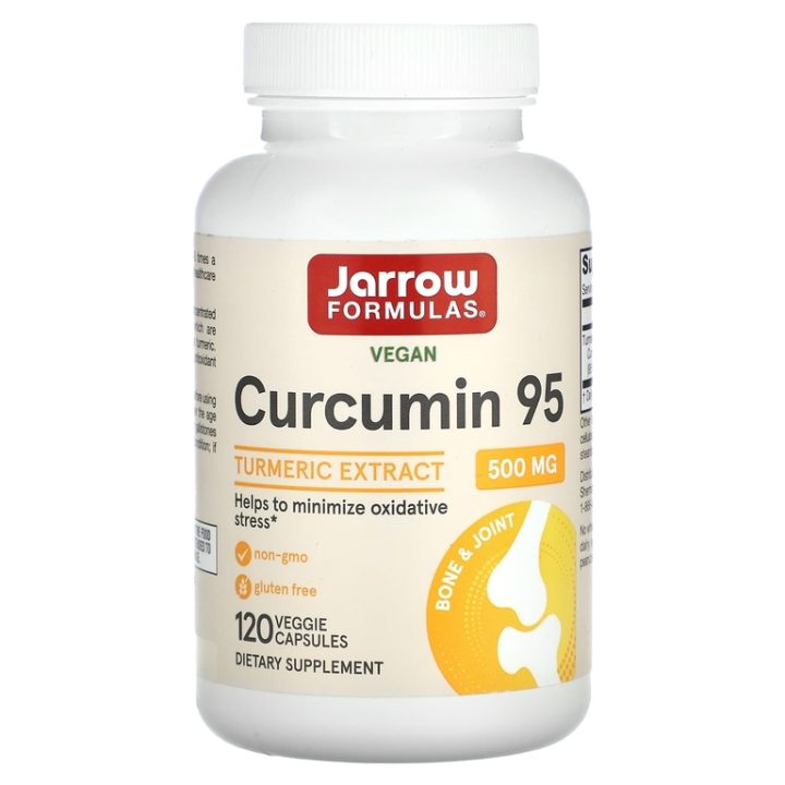 Curcumin, Куркумин 95, 500 мг, 120 растительных капсул