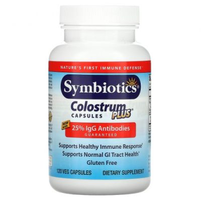 Symbiotics, Молозиво плюс, Colostrum, 120капсул