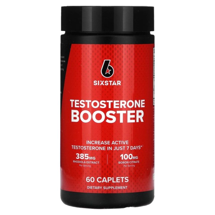 SIXSTAR, добавка для повышения уровня тестостерона, Testosterone Booster, 60 капсул