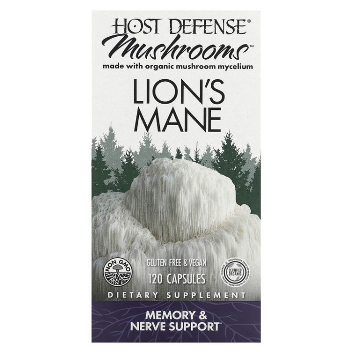Host Defense, Lion's Mane, Ежовик гребенчатый, 120 капсул