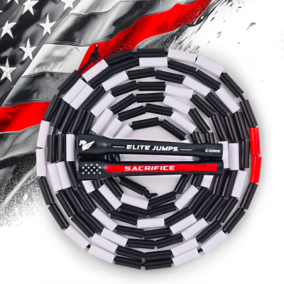 Elite Jumps cкакалка бисерная THIN RED LINE Beaded Jump Rope
