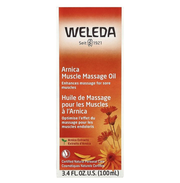 Weleda, Oil Arnica, Масло для массажа мышц с арникой, экстрактами березы, подсолнечника и оливы, 100 мл