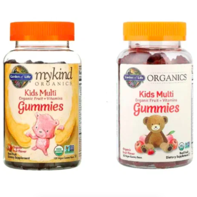 Garden of Life, Мультивитамины для детей, MyKind kids, фрукты, 120 мишек