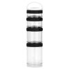 BlenderBottle, GoStak, Переносные штабелируемые контейнеры, черные, 4 шт