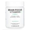 Codeage, Brain Focus Vitamins+, поддержка памяти, концентрации и внимания , 60 растительных капсул
